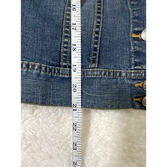 Old Navy Women’s Denim Jean Jacket, Size Medium - Picture 4 of 8